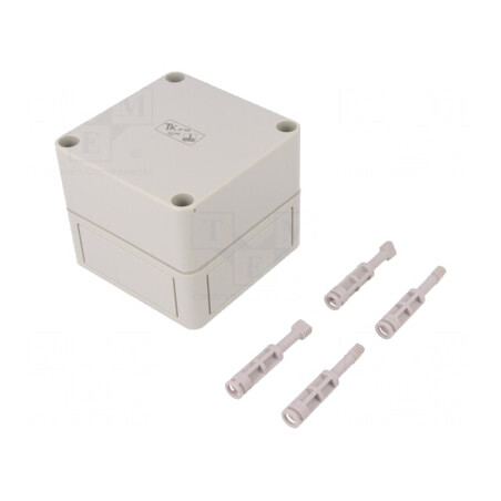 Carcasă Universală Polistiren Gri 94x94x81mm | Electronic-mag.ro | Componente Electronice