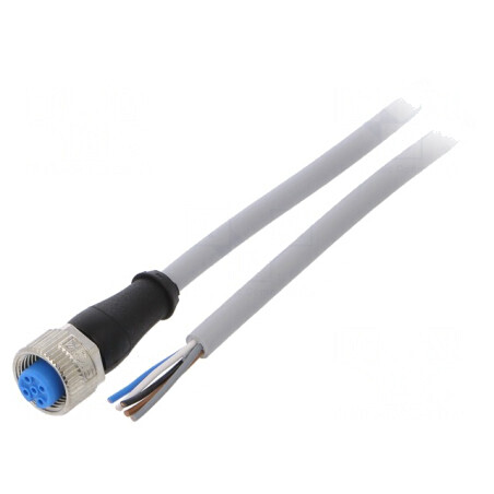 Cablu de conectare M12 5 pini 2m IP67 | Electronic-mag.ro | Componente Electronice