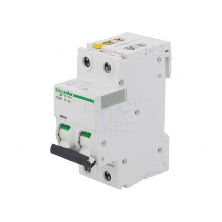 Întrerupător de Supracurent 10A 2P 400VAC B | Electronic-mag.ro | Componente Electronice