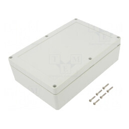 Carcasă universală 140mm x 210mm x 60mm cu bucșă din alamă | Electronic-mag.ro | Componente Electronice