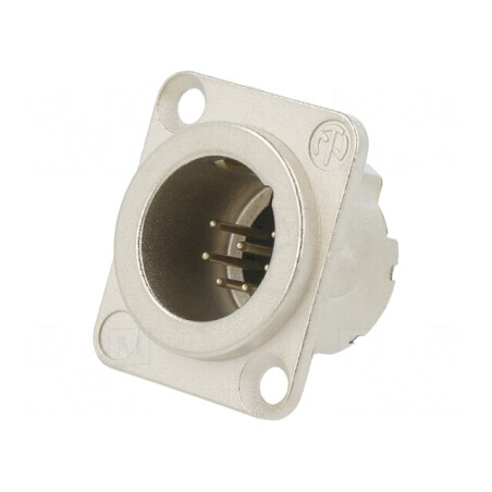 Conector XLR Soclu Tată Argint 5A | Electronic-mag.ro | Componente Electronice