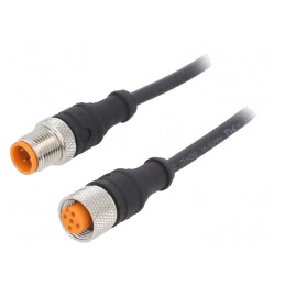 Cablu de conectare M12 4 pini 0.6m 250VAC 4A | Electronic-mag.ro | Componente Electronice