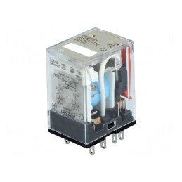 Releu Electromagnetic DPDT 24VDC 10A | Electronic-mag.ro | Componente Electronice