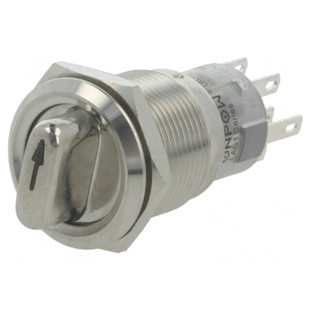Comutator Rotativ 3 Poziții 0.5A/220VAC 1A/24VDC | Electronic-mag.ro | Componente Electronice