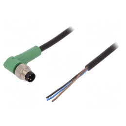 Cablu Conectare M8 3P Unghi 10m PVC