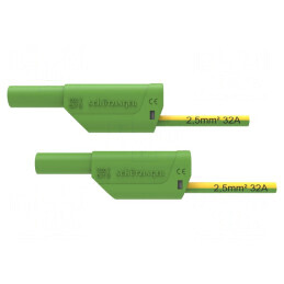 Cablu de măsurare 32A mufă banană 4 mm 2.5m | Electronic-mag.ro | Componente Electronice