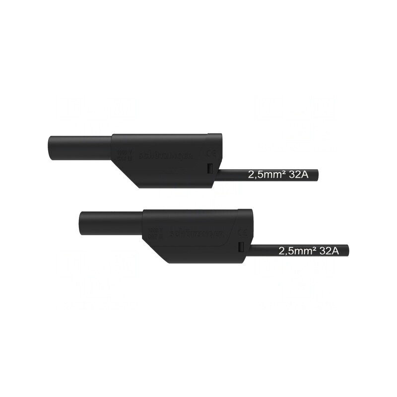 Cablu de măsurare 32A mufă banană 4 mm 2.5m | Electronic-mag.ro | Componente Electronice