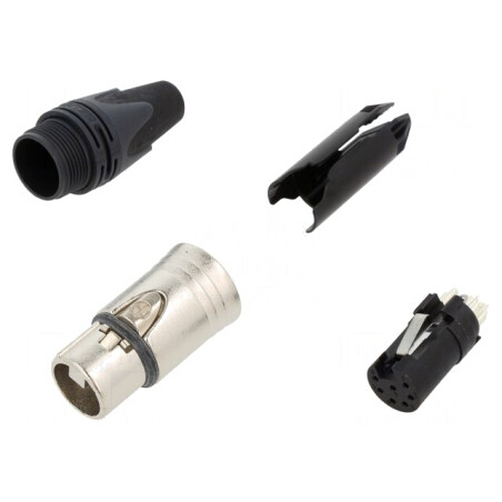 Mufă XLR Mamă 7 Pin pe Cablu Lipire | Electronic-mag.ro | Componente Electronice