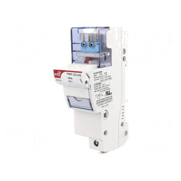 Clemă siguranţe cilindrice 22x58mm şină DIN 125A gri | Electronic-mag.ro | Componente Electronice