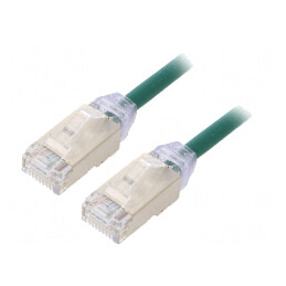 Patch Cord F/UTP Cat6a 2m Verde | Electronic-mag.ro | Componente Electronice
