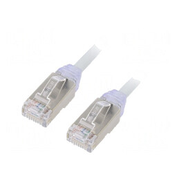 Cablu Patch F/UTP CAT6A LSZH Gri 2m 28AWG