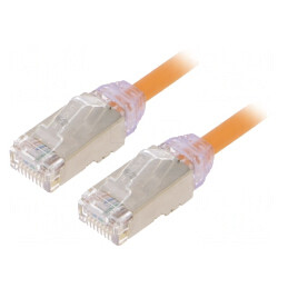 Patch Cord Cat6a Portocaliu 2m LSZH | Electronic-mag.ro | Componente Electronice
