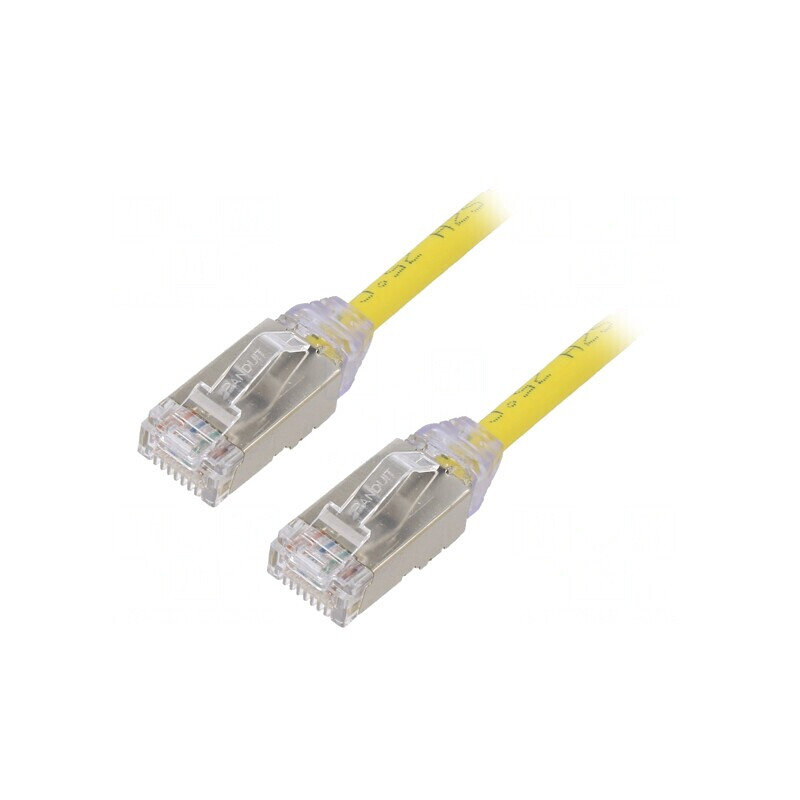 Patch cord galben 2m F/UTP 6a LSZH 28AWG | Electronic-mag.ro | Componente Electronice