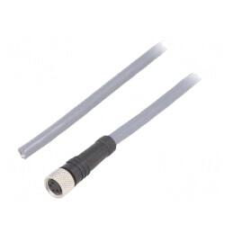 Cablu Conectare M8 4 PIN 3m 36VAC 2.2A PUR | Electronic-mag.ro | Componente Electronice