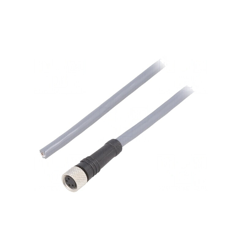 Cablu Conectare M8 4 PIN 3m 36VAC 2.2A PUR | Electronic-mag.ro | Componente Electronice