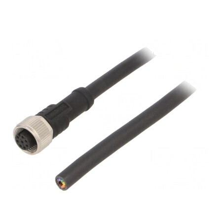 Cablu Conectare M12 8 Pin 1m 30VAC 2A | Electronic-mag.ro | Componente Electronice