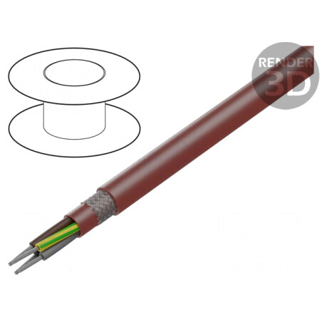 Cablu Silicon 4G2,5mm2 Maro-Roșu 60-180°C | Electronic-mag.ro | Componente Electronice