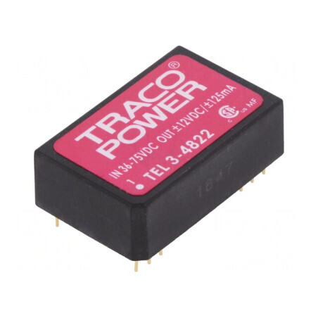 Convertor DC/DC 3W 36-75V la 12V/-12V | Electronic-mag.ro | Componente Electronice