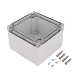 Carcasă Universală ABS Gri 122x124x85mm | Electronic-mag.ro | Componente Electronice