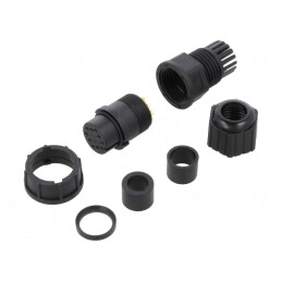 Mufă Circulară 10 PIN IP67 5A | Electronic-mag.ro | Componente Electronice