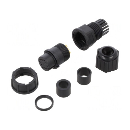Mufă Circulară 10 PIN IP67 5A | Electronic-mag.ro | Componente Electronice