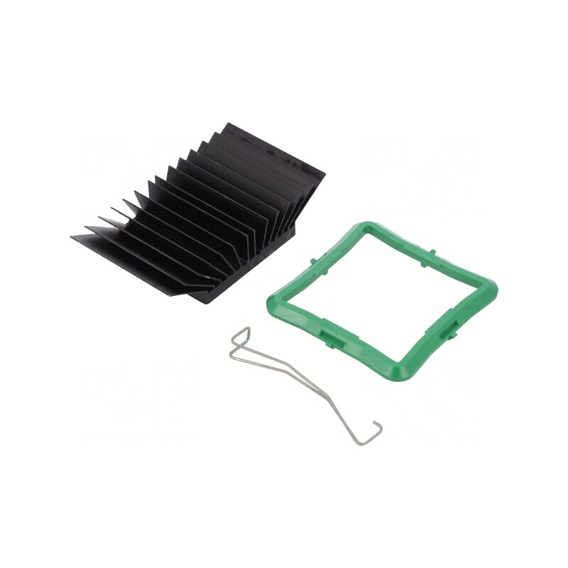 Radiator Extrudat cu Aripioare BGA Negru 40x40mm | Electronic-mag.ro | Componente Electronice Radiator Extrudat cu Aripioare BGA Negru 40x40mm | Electronic-mag.ro | Componente Electronice