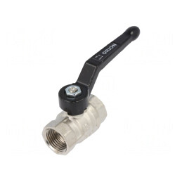 Robinet mecanic cu bilă din alamă nichelată 25bar | Electronic-mag.ro | Componente Electronice