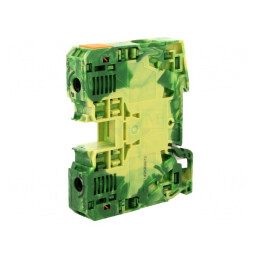 Terminal de Îmbinare pentru Șine 6-35mm2, 1 Pistă, 2 Borne, Galben-Verde | Electronic-mag.ro | Componente Electronice