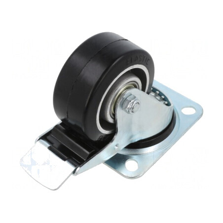 Roată de transport 80mm cu placă de montare | Electronic-mag.ro | Componente Electronice