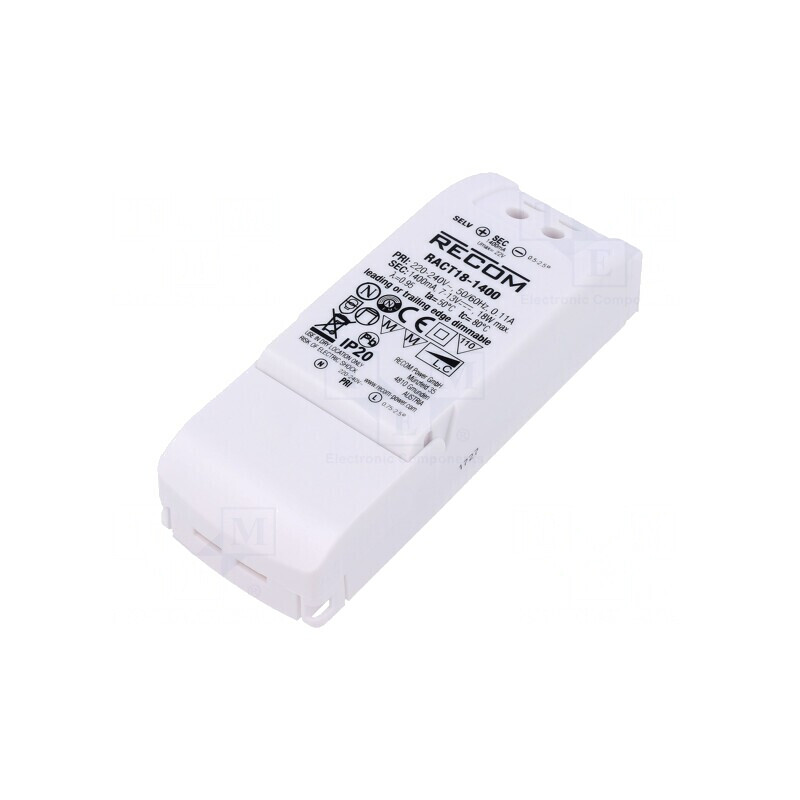 Alimentator LED 18W 6,5-13VDC 1400mA | Electronic-mag.ro | Componente Electronice