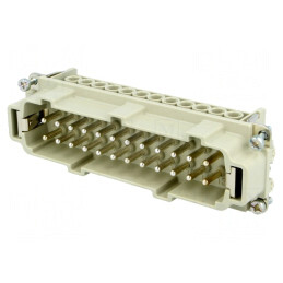 HDC Conector Inserturi Contact Tată 24 PIN 24 PE | Electronic-mag.ro | Componente Electronice