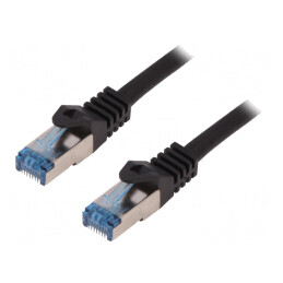 Patch Cord S/FTP Cat6a Negru 15m | Electronic-mag.ro | Componente Electronice