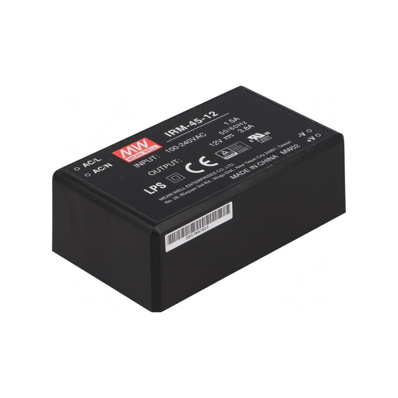 Convertor AC/DC 45.6W 85-264VAC la 12VDC 3800mA 1 PCB | Electronic-mag.ro | Componente Electronice