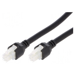 Cablu Mini-Fit Jr Mamă 4Pini 2m 7.5A PVC 18AWG