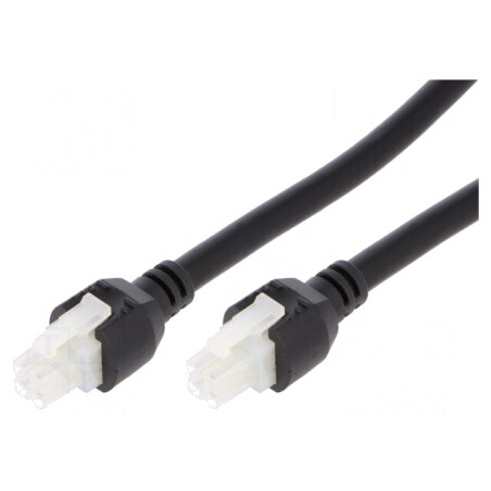 Cablu Mini-Fit Jr Mamă 4Pini 2m 7.5A PVC 18AWG | Electronic-mag.ro | Componente Electronice
