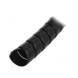 Înfășurare în spirală polipropilenă neagră 34mm 1m | Electronic-mag.ro | Componente Electronice