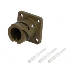 Conector militar 10SL soclu tată 3 pini | Electronic-mag.ro | Componente Electronice