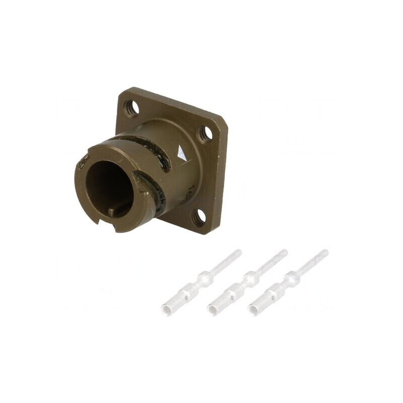 Conector militar 10SL soclu tată 3 pini | Electronic-mag.ro | Componente Electronice