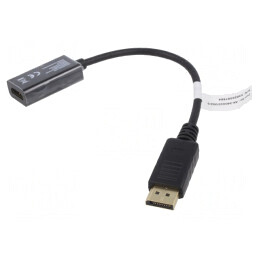 Adaptor DisplayPort la HDMI, 0.2m, Negru