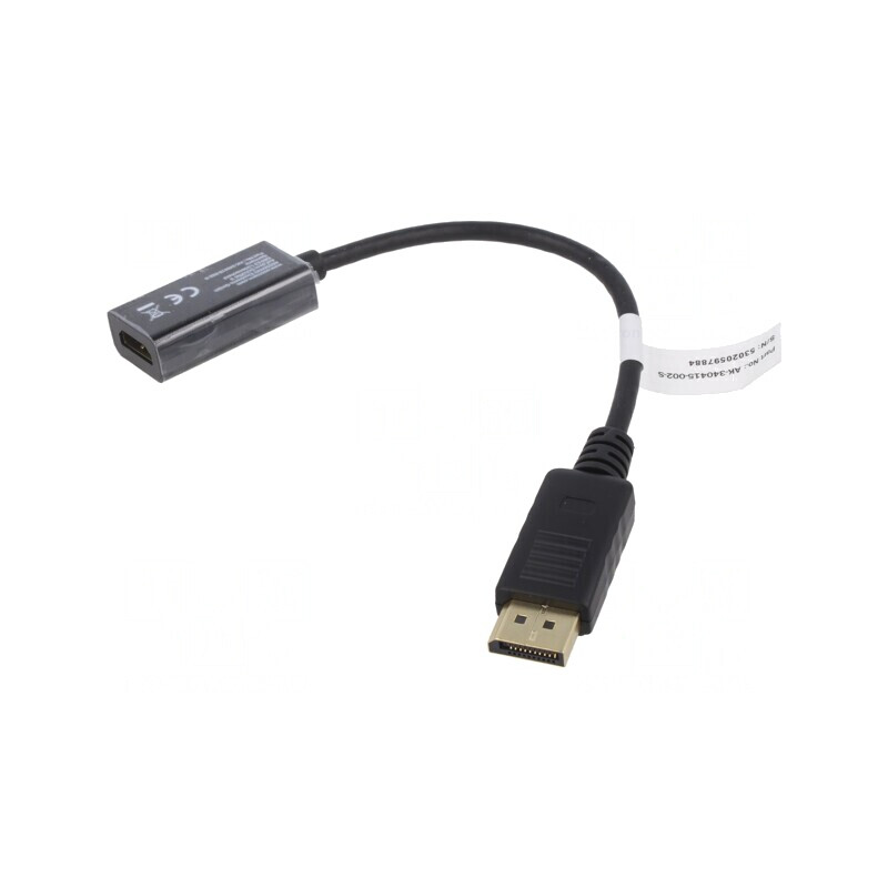 Adaptor DisplayPort la HDMI, 0.2m, Negru | Electronic-mag.ro | Componente Electronice