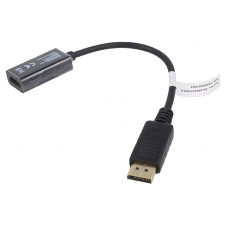 Adaptor DisplayPort la HDMI, 0.2m, Negru | Electronic-mag.ro | Componente Electronice