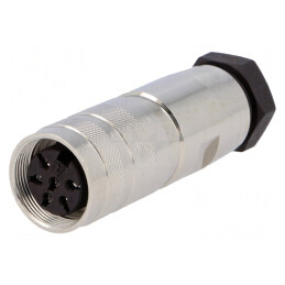 Mufă Conector M16 6-Pin 5A 300V Drept | Electronic-mag.ro | Componente Electronice