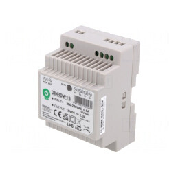 Alimentator Pulsatoriu pentru Șină DIN 30W 15VDC 2A | Electronic-mag.ro | Componente Electronice