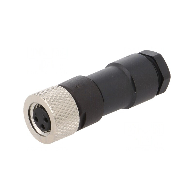 Conector M8 Mamă 3 PIN Drept pe Cablu 4A IP67 60V | Electronic-mag.ro | Componente Electronice