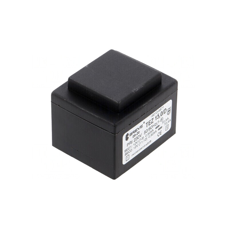 Transformator încapsulat 15VA 230V 12V PCB | Electronic-mag.ro | Componente Electronice