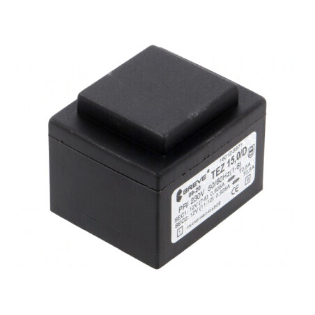 Transformator încapsulat 15VA 230V 12V PCB | Electronic-mag.ro | Componente Electronice