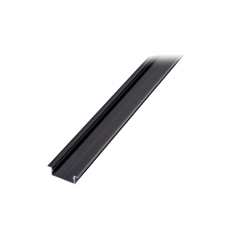 Profil aluminiu anodizat negru pentru module LED, 2m VARIO30-06 | Electronic-mag.ro | Componente Electronice