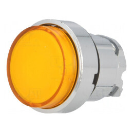 Comutator apăsare 22mm portocaliu stabil 1 poziție | Electronic-mag.ro | Componente Electronice