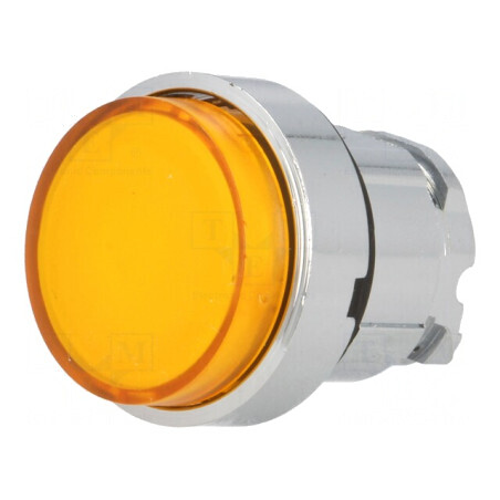 Comutator apăsare 22mm portocaliu stabil 1 poziție | Electronic-mag.ro | Componente Electronice