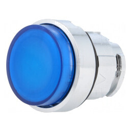 Comutator acționat prin apăsare 22mm albastru ZB4BW163 | Electronic-mag.ro | Componente Electronice